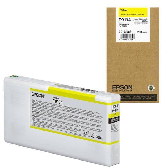 Epson Yellow Ink Cartridge (200ml) C13T913400-PCR Business Solutions Ltd